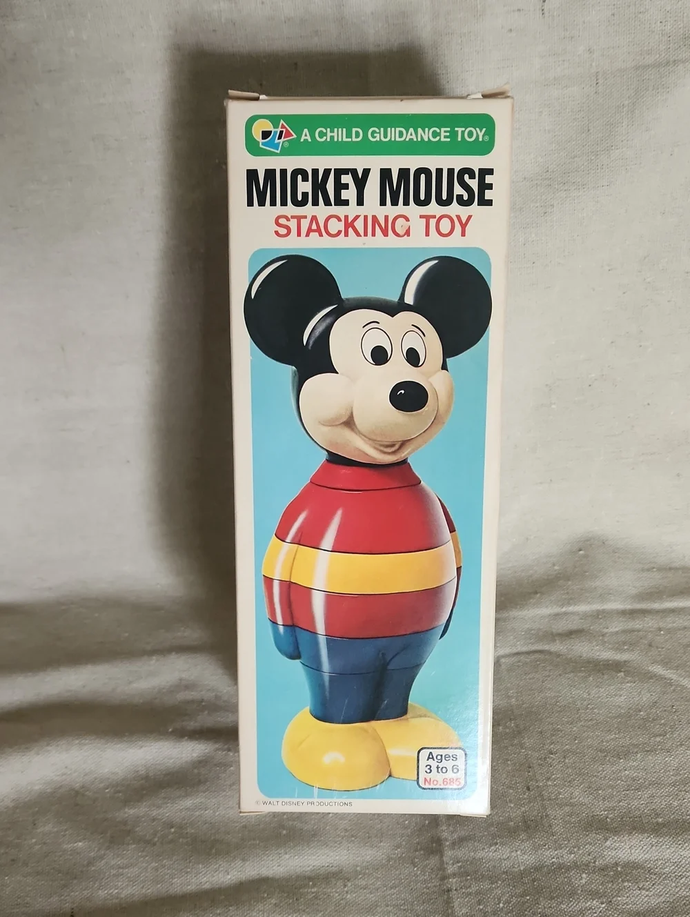 Vintage Mickey Mouse Stacking Toy - Classic Disney Kids Toy